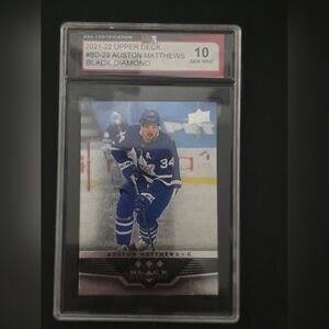2021-22 Upper Deck Extended Series AUSTON MATTHEWS Black Diamond #BD-29 KSA 10